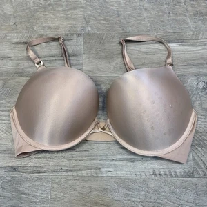 Victoria Secret Plunge-BH Satin Bombshell nude hellbraun Größe 36 D - Bild 1 von 11