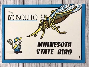 The Mosquito Minnesota State Bird Humor Postcard - Picture 1 of 4