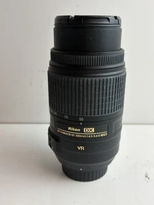 Nikon AF-S 55-300mm VR DX Telephoto Lens With Lens Caps - Picture 1 of 7