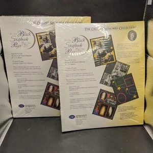 Lot 2 Creative Memories 8 1/2 X 11 Black Scrapbook Pages 15 Sheets/30 Pages New - Picture 1 of 5