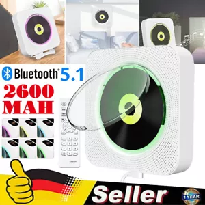 MINI CD Player Bluetooth eingebauten HiFi Lautsprechern Desktop-CD-Player DHL - Bild 1 von 20