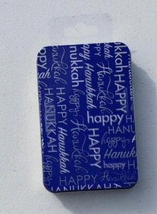 Tres Felices Hanukkah Navidad Vacaciones Tarjeta de Regalo o Porta Dinero, Lata de Metal - Imagen 1 de 2