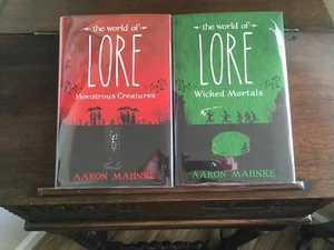 LORE: MONSTROUS CREATURES & WICKED MORTALS, Aaron Mehnke, SIGNED, 1st prints HC - Picture 1 of 7