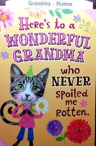 GRANDMA Birthday Card from GRANDKID, from Young Grandchild, 16 Choices 34 - Picture 1 of 40