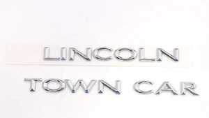 2003 2004 2005 2006 2007 REAR EMBLEM "LINCOLN TOWNCAR" NAME LETTERS-CHROME - Picture 1 of 2