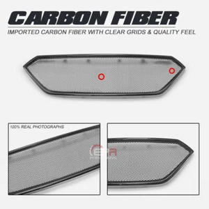 For Subaru WRX VBH S4 Front Bumper Grill Dry Carbon Fiber Mesh Grilles Cover - Picture 1 of 11