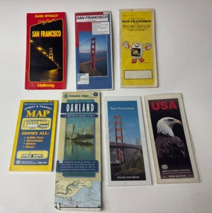 Lot 7 San Francisco Oakland Karten Reisen Konvolut (1998, 1999, 1983) - Bild 1 von 2