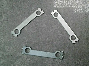 277311 Schede Bloccaggio Piastra Posteriore Freno Anteriore ad Asse Stub x3 Landrover Serie 2&3 - Foto 1 di 1