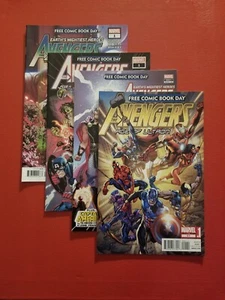 MARVEL COMICS - FREE COMIC BOOK DAY - THE AVENGERS 4 DIFFERENT COMIC BOOK LOT - Picture 1 of 9