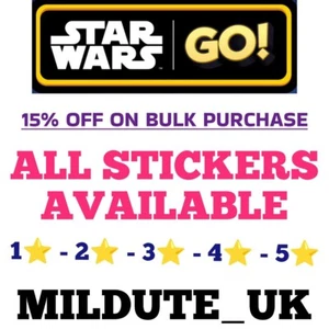 ALL 1-2-3-4-5 ⭐ Mono_poly_go STICKERS (SUPERFAST SENDING) (STAR WARS ALBUM) - Picture 1 of 1