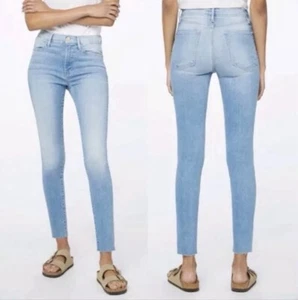 Jeans donna FRAME Le High Rise skinny lavaggio leggero denim elasticizzato taglia 32 #118 - Foto 1 di 8