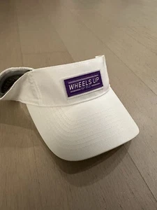NEW Wheels Up White And Purple Visor - Unisex One Size - Picture 1 of 4