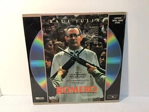 ROMERO Laserdisc Raul Julia RARE - Imagen 1 de 2