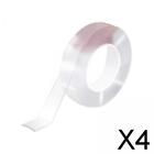 4X Multipurpose Double Sided Tape Removable Mounting for Home  0.1x300x5cm
