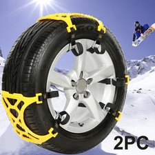 2PC Simple Truck Car Snow Chain Tire Chain Anti-skid Belt Easy Installation