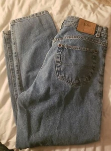 1990s Men’s STRUCTURE Classic Fit Jeans Light Wash 36x30 36s - Picture 1 of 4