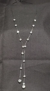 Black Drop Necklace stones Jewelry 11" Fashion Claire's Necklace Gift - Picture 1 of 5