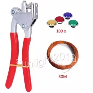 Plombenzange Bleiplombenzange Stahl 30M Plombendrähte & 100 Plomben Set für Blei - Bild 1 von 10