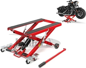 ELEVADOR PLATAFORMA CABALLETE HIDRAULICO PARA MOTOS Y QUADS 500KG - 72361 - Imagen 1 de 7