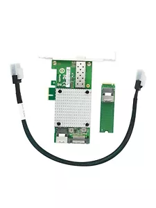 M.2 Key M to 10G SFP+ network Card intel 82599 chipset with SFF-8087 cable - Picture 1 of 6