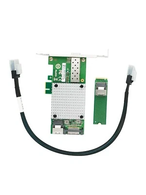 M.2 Key M to 10G SFP+ network Card intel 82599 chipset with SFF-8087 cable - Image 1 of 4
