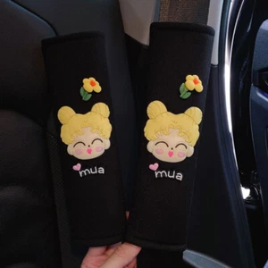 Cute Cartoon Car Seat Belt Shoulder Pad Cover For Summer Long-lasting Four - Photo 1 sur 23