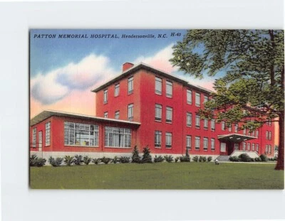 Postcard Patton Memorial Hospital Hendersonville North Carolina USA - Image 1 of 2