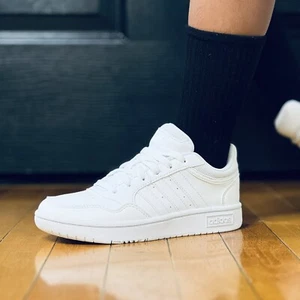 Adidas Hoops Kids Junior Youth's School Shoe Basketball Sneaker White #000 - Picture 1 of 24
