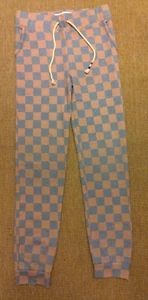 Sol Angeles Long Checkered Joggers Boys Girls size L  (14) - Picture 1 of 8