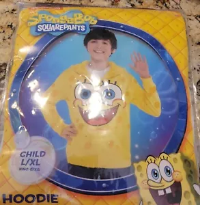 SpongeBob Schwammhose Kinder Kinder Kinder Reißverschluss Kostüm Hoodie extra groß XL Halloween - Bild 1 von 5