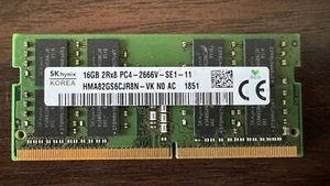 SK hynix 16GB 2Rx8 PC4-2666V-SE1-11 HMA82GS6CJR8N-VK NO AC 1851 - Picture 1 of 2
