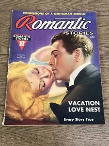 Romantic Movie Stories Magazine #42 July 1937 Jean Harlow & Robert Taylor - Picture 1 of 10