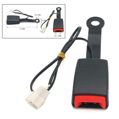 Front Driver Seat Belt Buckle Plug Connector Warning Cable Duty Belt Camlock NEW Foto 1 de 4