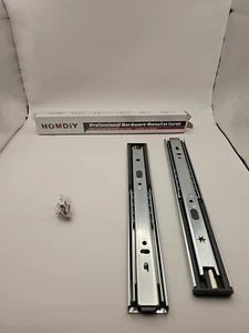 1 Pair HOMDiY Professional 10" Soft Close Ball Bearing Drawer Slides - Picture 1 of 5