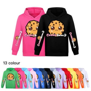 Kids Boys Girls Long Seeve Hoodie Tops Hooded Sweatshirt Pullover Xmas Jumper - Picture 1 of 18