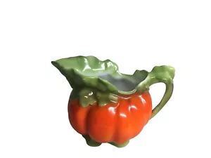 Antique Royal Bayreuth Bavaria Porcelain Creamer Pumpkin Tomato Green Mark - Picture 1 of 6