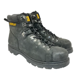 Caterpillar Men's 8” Steel Toe Casual WP Work Boots P88012 Black Size 14W - Picture 1 of 8