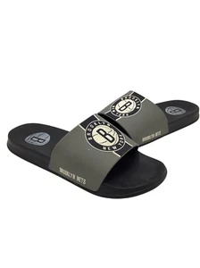 Brooklyn Nets Slide Sandals NBA Mens Size 9 - Picture 1 of 6