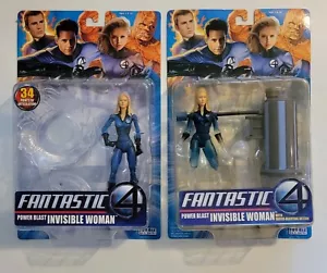 Fantastic 4 Power Blast Invisible Woman Action Figure Half Blue/ Clear Variant - Picture 1 of 9