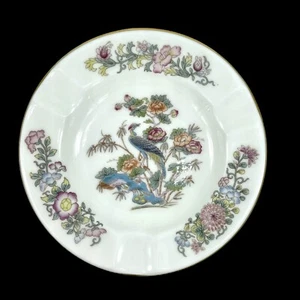 Vintage WEDGWOOD Bone China KUTANI CRANE Ashtray Trinket 4.5" England Gold Trim - Picture 1 of 3