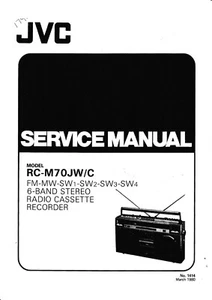 Manual De Servicio Para JVC RC-M70 JW - Picture 1 of 1