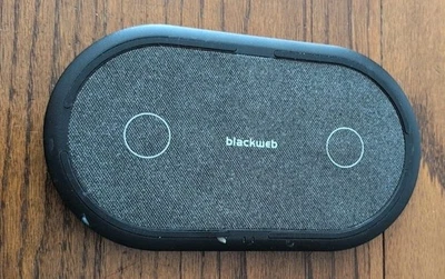 Almohadilla de carga inalámbrica doble rápida Blackweb BWB18WI703 7,5 W y 10 W (solo almohadilla) Foto 1 de 2