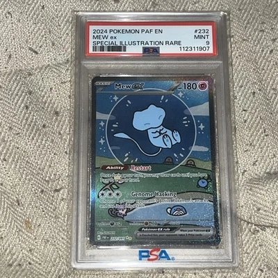 Bubble Mew ex  Paldean Fates Scarlet & Violet PSA 9 Mint SIR 232/091  - Image 1 of 4