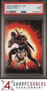 1986 HASBRO G.I. JOE #8 SNAKE-EYES PSA 9 - Picture 1 of 3
