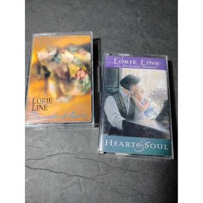 2 Lorie Line Cassette Tapes: Threads Of Love Heart And Soul Piano Instrumentals - Image 1 of 4