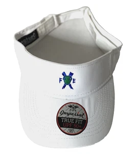 Imperial True Fit Performance White Visor Hat Adjustable Adult Golf Tennis - Picture 1 of 5