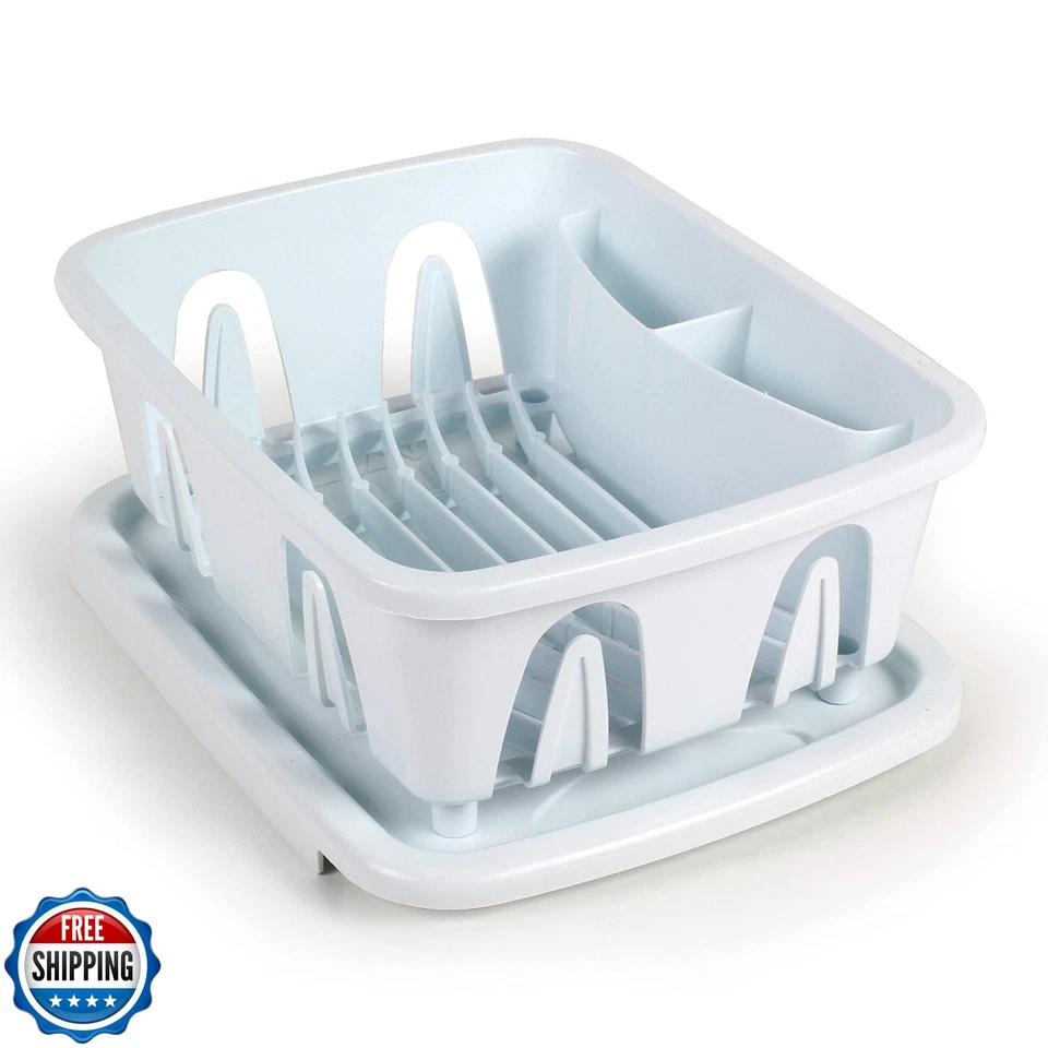 Mini escurridor de platos y bandeja Camco RV - Cuenta con un diseño de bandeja de drenaje inclinada, él Foto 1 de 4