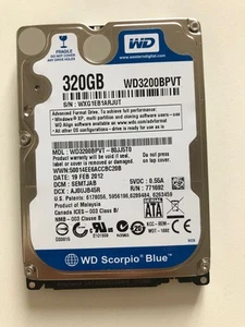 Western Digital WD3200BPVT – HDD 320 Go – 2.5″ SATA II – 5400 RPM – 8 Mo Cache - Photo 1/1