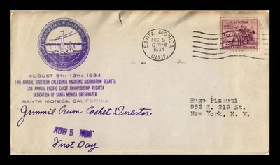 SELLOS DR JIM PORTADA DE ESTADOS UNIDOS SANTA MONICA CALIFORNIA YAGHTING ASOCIACIÓN REGATA Foto 1 de 2