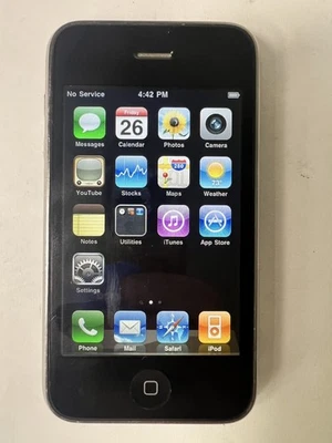 Apple iPhone 3G - 16GB - Black MB704LL AT&T Smart Phone A1421 iOS 4.2.1 WORKING+ - Image 1 of 4